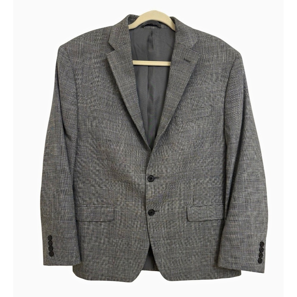 Lauren Ralph Lauren Men's Blazer 44S Gray Glen Plaid Sport Coat 2-Button